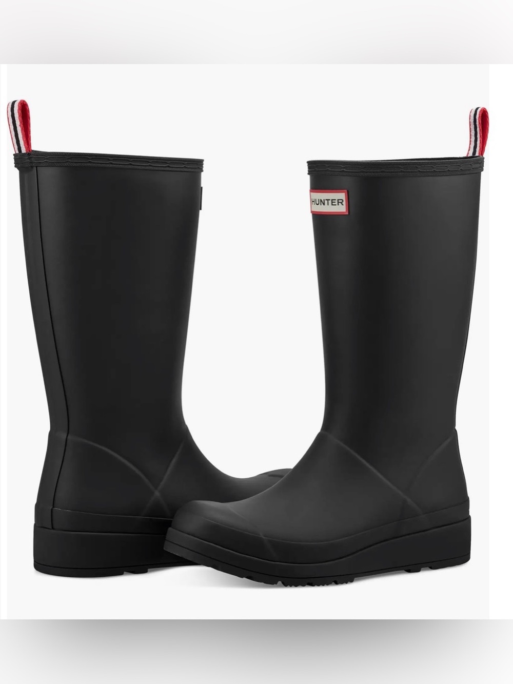 NWT Hunter Women's PLAY™ Tall Rain Boots
Blk Mid Calf Wellies w Pull Tab Size 6 - Picture 9 of 12